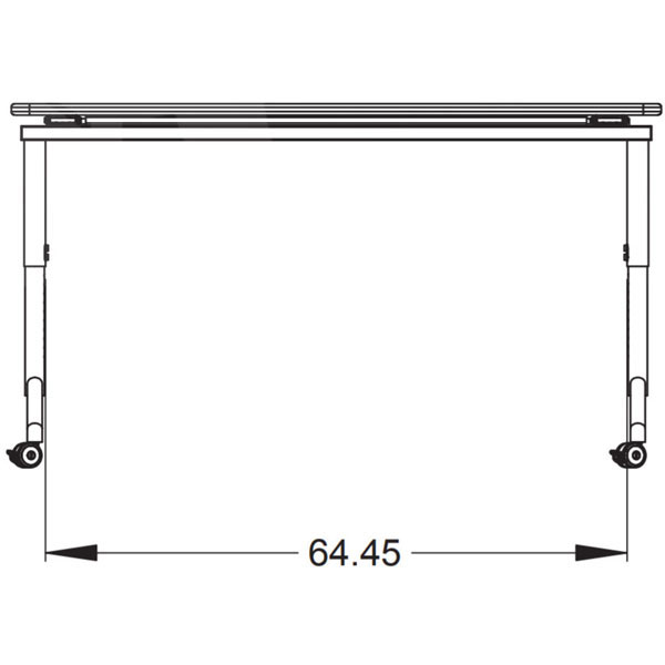 Elemental Nest & Fold Adjustable Height Activity Table - 72"W x 30"D