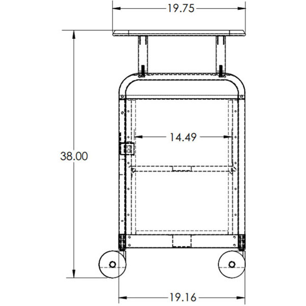 Smith System Cascade Mid-Case Presentation Cart