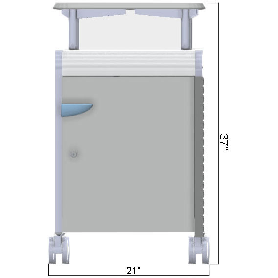 Smith System Cascade Mini-Case with Locking Door, Shelves, and Riser