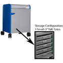 Smith System Cascade Mini-Case with Locking Door and 5 Small Extra Wide (EW) Totes