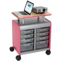 Smith System Cascade Mid-Case with 6 Small & 2 Medium Standard Width (SW) Totes and Riser
