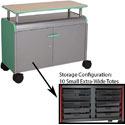 Smith System Cascade Mega-Case with Locking Door, 10 Small Extra Wide (EW) Totes, and Riser