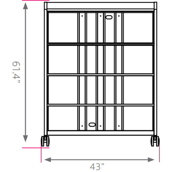 Smith System Cascade Mega-Tower with Locking Door and 24 Small Extra Wide (EW) Totes