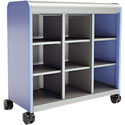 Smith System Cascade Mega-Cabinet with 9 Cubbies and Casters