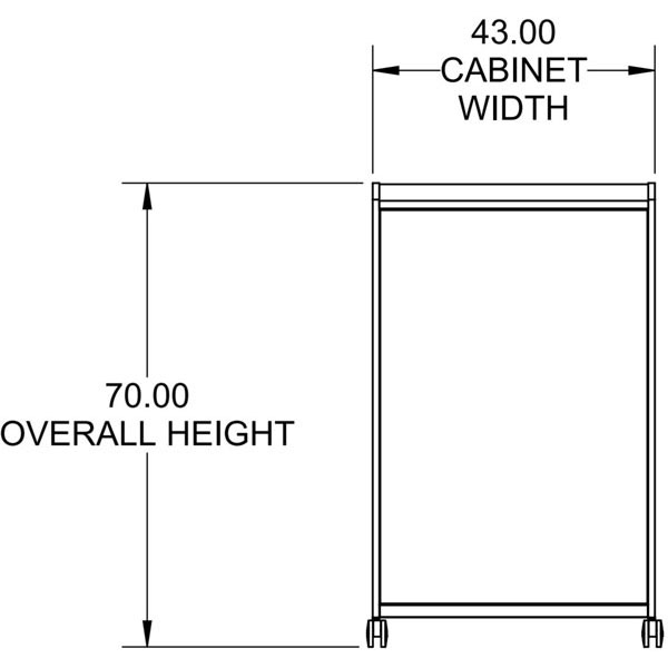 Smith System Cascade Two-Sided Whiteboard with 30 Small Extra Wide (EW) Totes