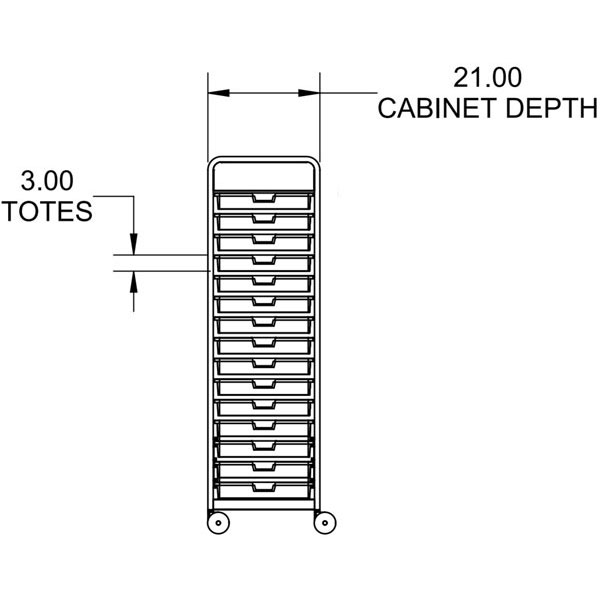 Smith System Cascade Two-Sided Whiteboard with 30 Small Extra Wide (EW) Totes