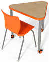 Elemental Triangle Student Desk by Smith System
