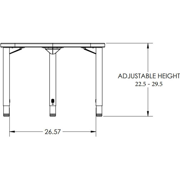 Elemental Triangle Student Desk by Smith System