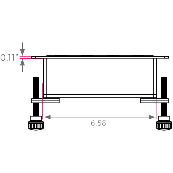 Smith System 017086 Flat Surface Power Module - 2 Power Outlets & 4 USB Ports