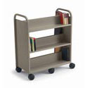 Smith System Gorilla Book Truck with 6 Slanted Shelves