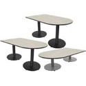 Cafe Table - Bullet Multimedia Top, Circular Base by Smith System