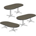 Cafe Table - Racetrack Top, CrissCross Base by Smith System