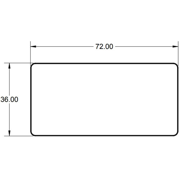 Smith System Café Table - Rectangle Top, Crisscross Bases (40"H - Working Height)