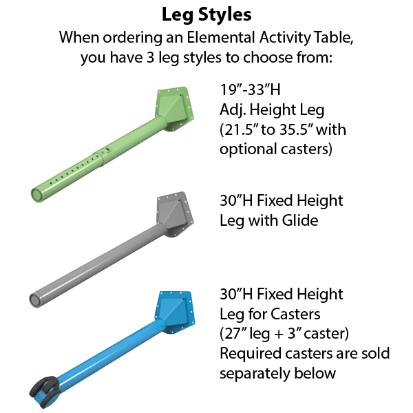 Smith System EL60SG Squiggle Elemental Activity Table, 60"