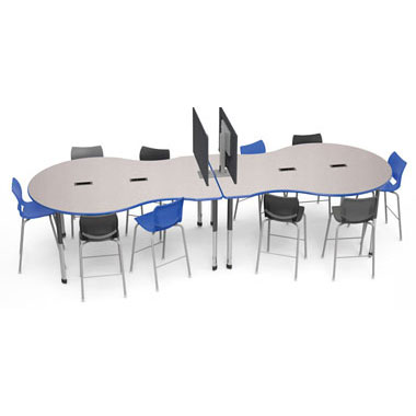 Smith System Engage Collaborative Meeting Table (6 Outlets, 4 USB Ports)