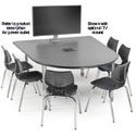 Interchange Large Collaborative Meeting Tables by Smith System