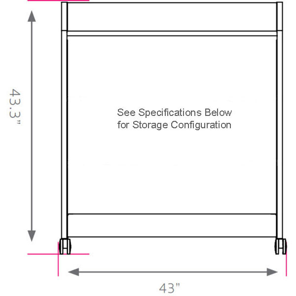 Smith System Cascade Mega-Cabinet with 16 Small Extra Wide (EW) Totes