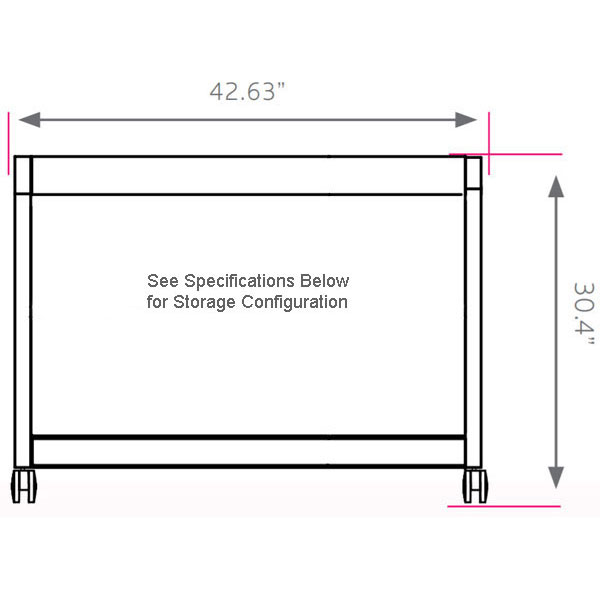 Smith System Cascade Mega-Case with Locking Door and 15 Small Standard Width (SW) Totes