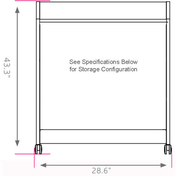 Smith System Cascade Mid-Cabinet with Shelves