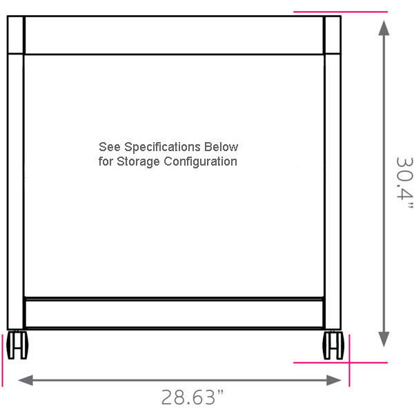 Smith System Cascade Mid-Case with Locking Door and 6 Small & 2 Medium Standard Width (SW) Totes