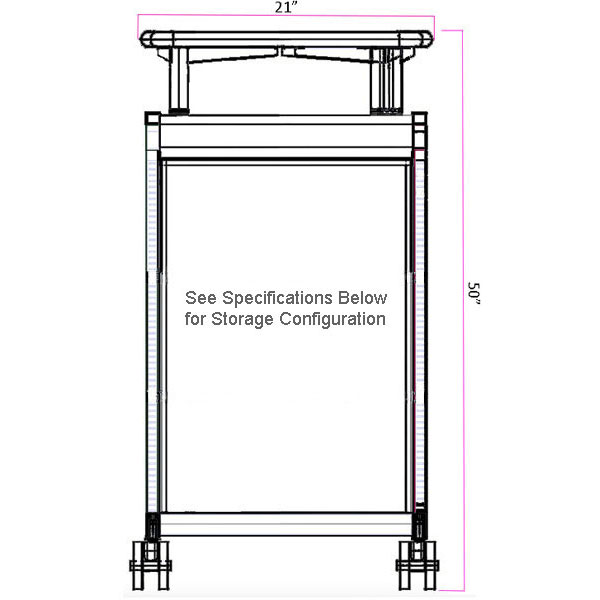 Smith System Cascade Mini-Cabinet with Shelves and Riser