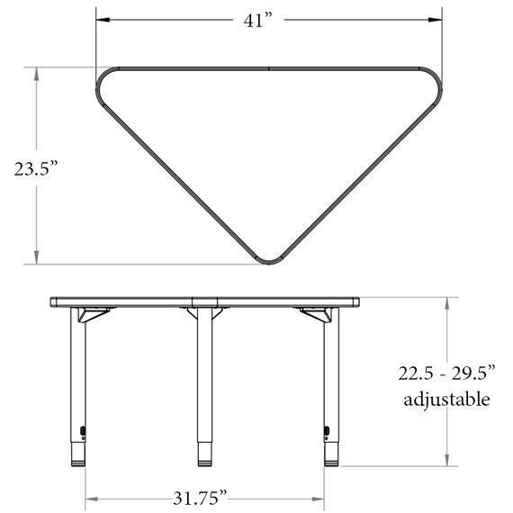 Elemental Wing Student Desk by Smith System