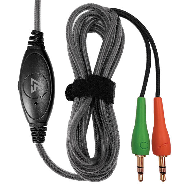 Labsonic LS5750-21P-6 School Headset - Dual Plug with Single Plug Adapter